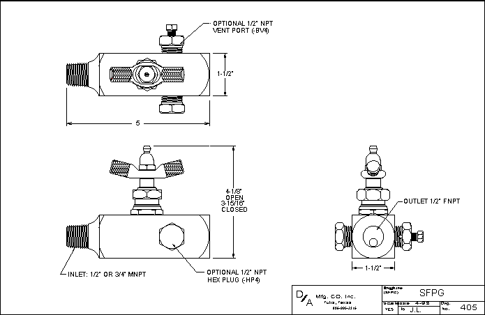 SFPG Outline Drawing